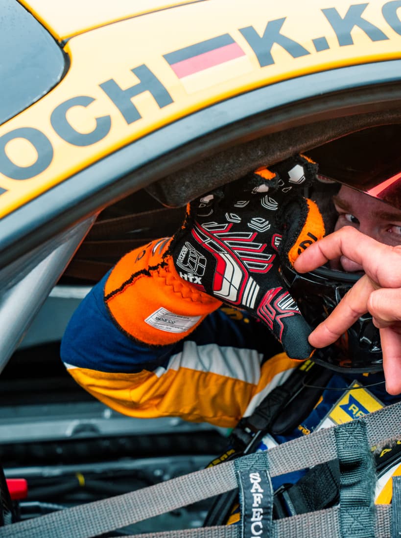 Smyrlis Racing driver in his race suit