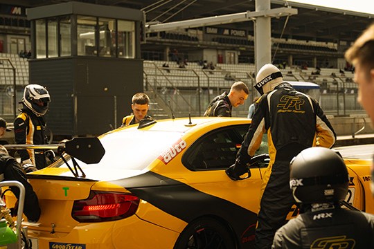 Smyrlis Racing race car on track