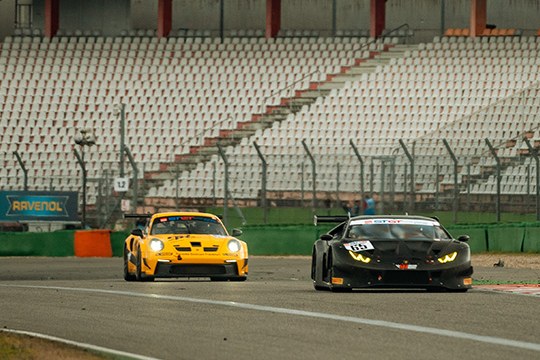 Smyrlis Racing race car on track